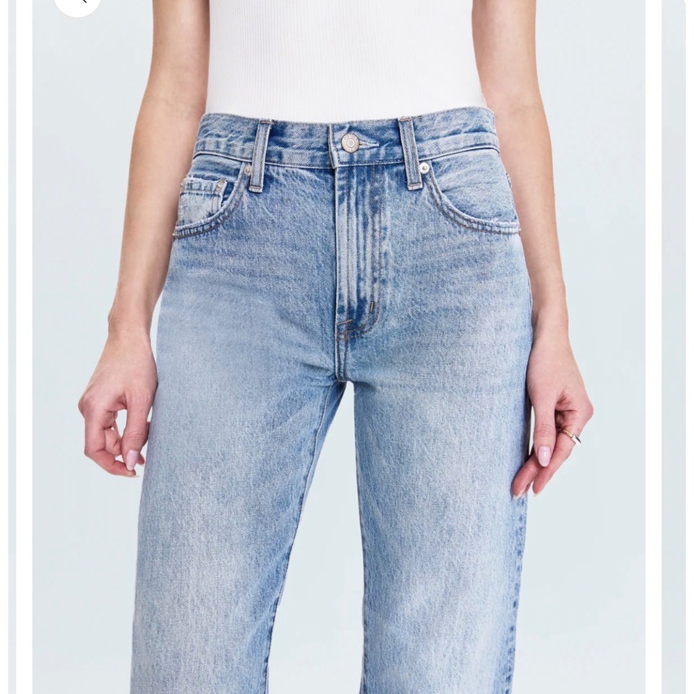 Pistola Lexi Mid Rise Bowed Straight Jean - Bowie (BRAND NEW)